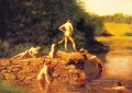 Das Schwimmen Loch Realismus Thomas Eakins Nacktheit